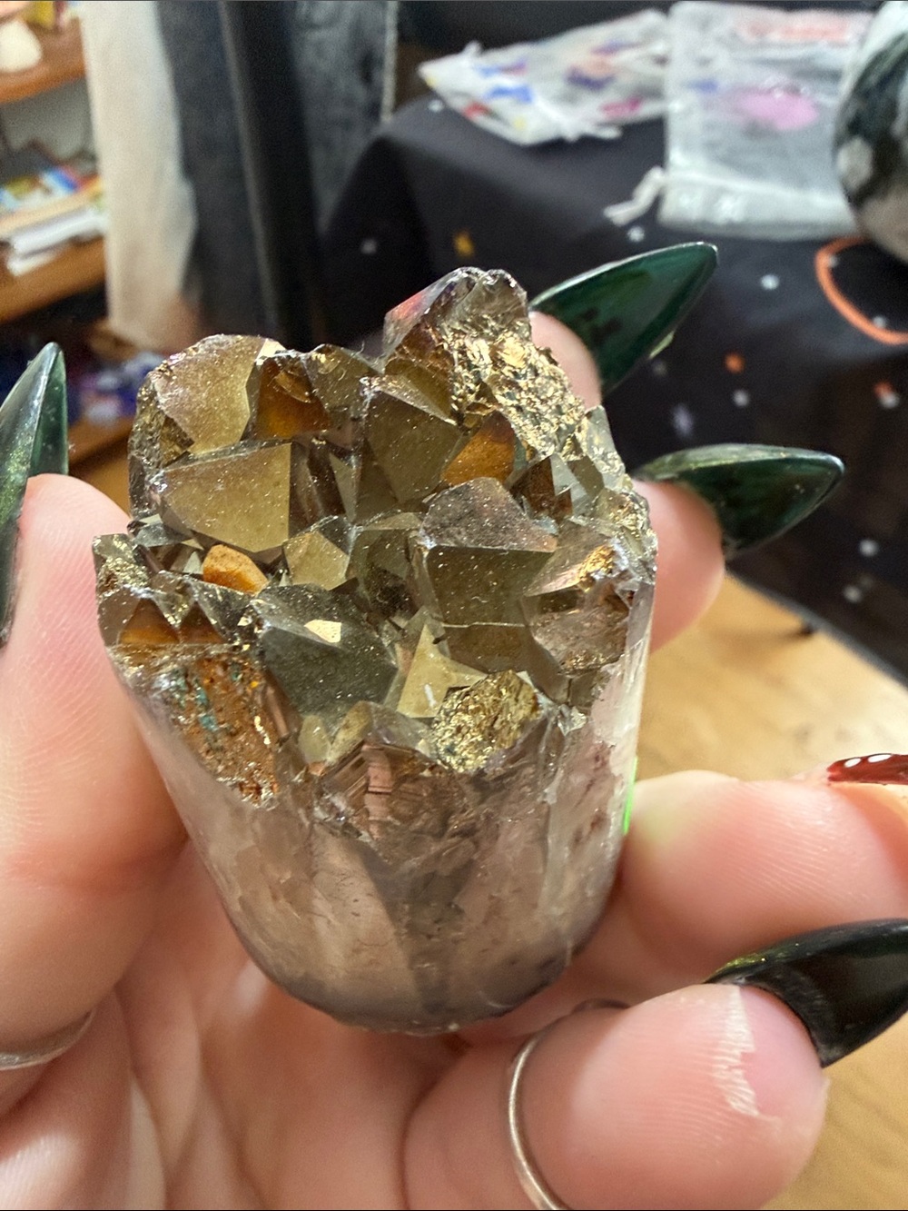 Smoky Quartz Crystal Cluster - Natural Brown Home Accent